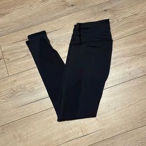 Lululemon leggings with mesh detail on leg
